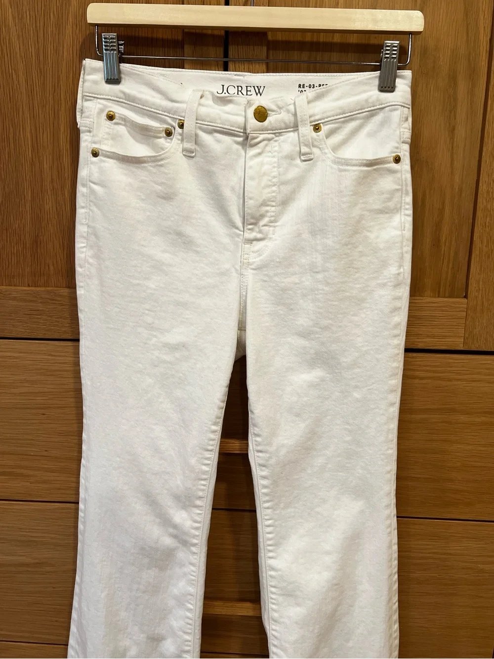 J. Crew ‘03 Mid Rise Bootcut Jeans White Size 25 Nautical Contemporary Coastal